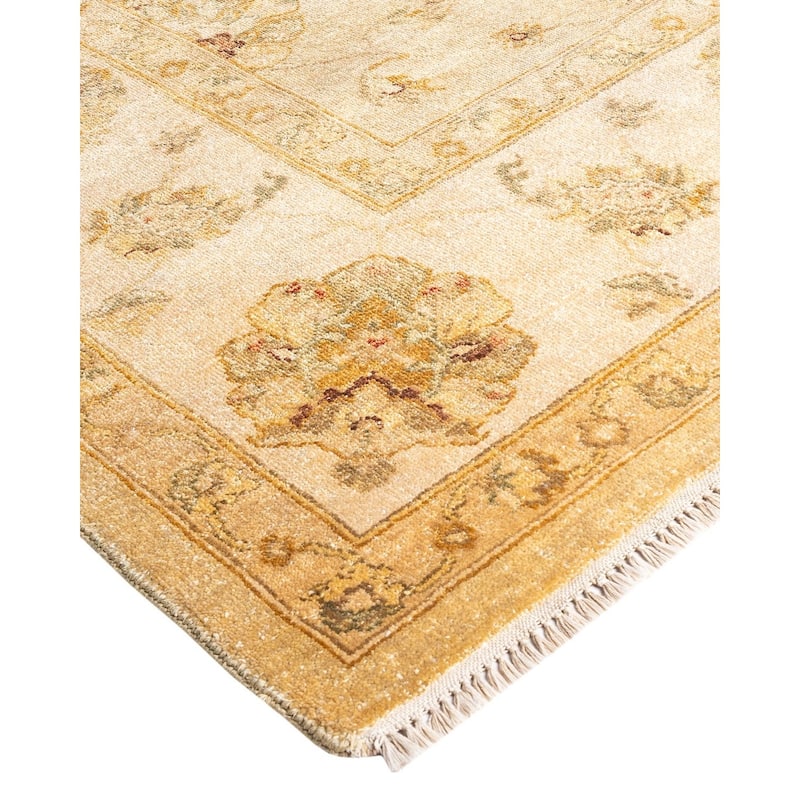 Oushak One-of-a-Kind Hand-Knotted Area Rug - Gold, 8' 1" x 10' 0" - 8' 1" x 10' 0"