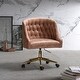 preview thumbnail 39 of 57, ET Tufted Task Chair With Golden Base by HULALA HOME