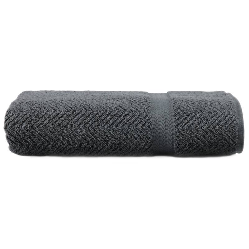 Authentic Hotel and Spa Herringbone Weave Turkish Cotton Bath Sheet