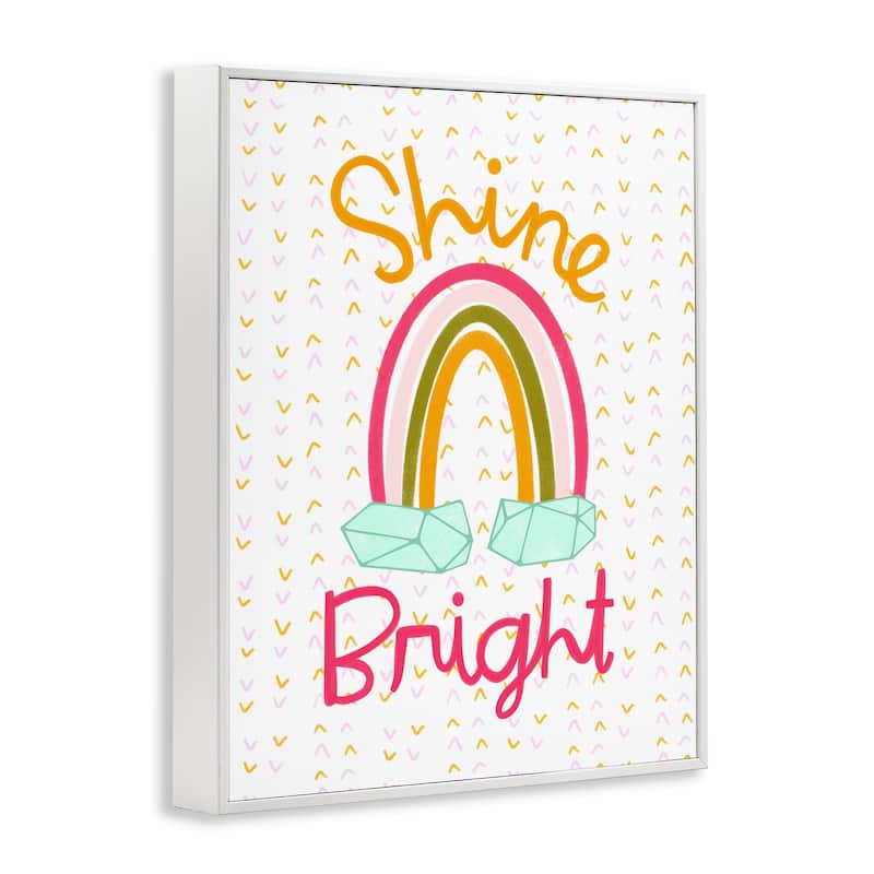 Stupell Shine Bright Geometric Rainbow Framed Giclee Art Design By Mandy Ford Art + Illustration