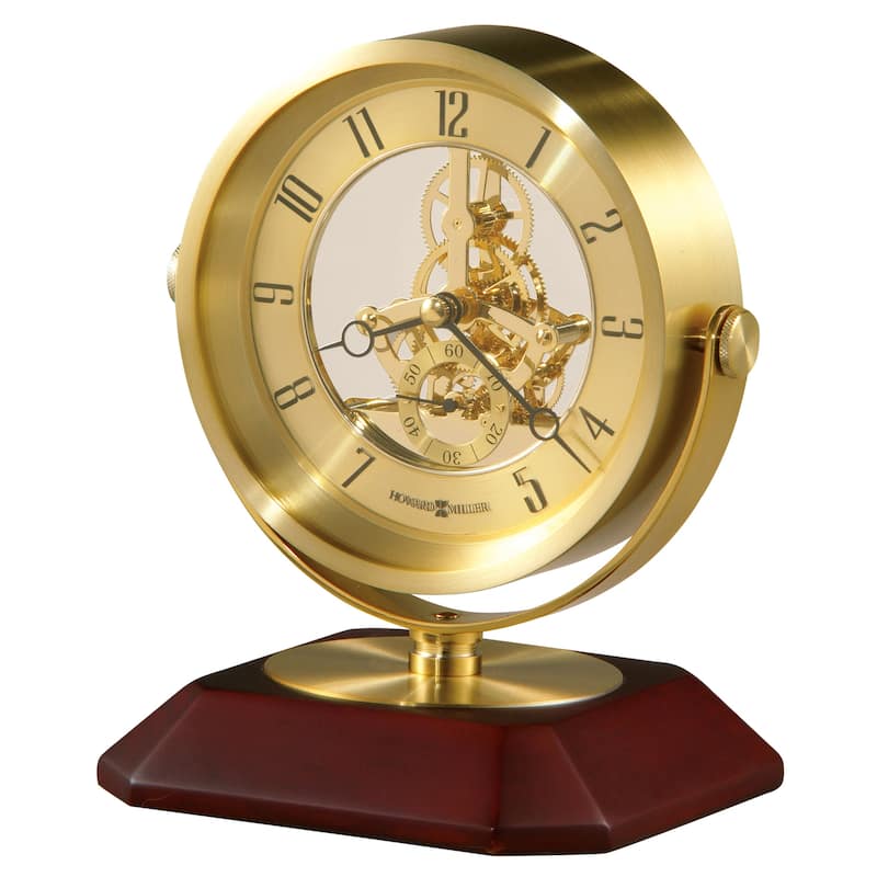 Howard Miller Solomon Skeleton Modern Glam Mantel Clock with Movements