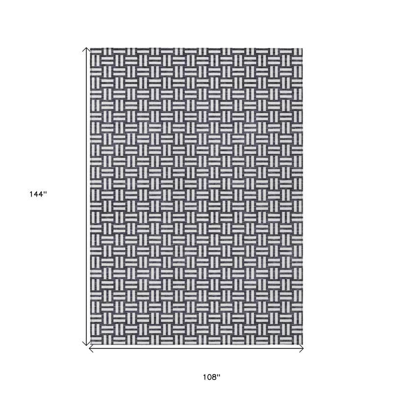 HomeRoots Geometric Transitional Rectangle Outdoor Rug