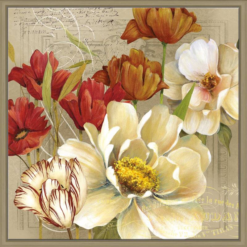 "Jardin I" by Carol Robinson Print on Floating Canvas