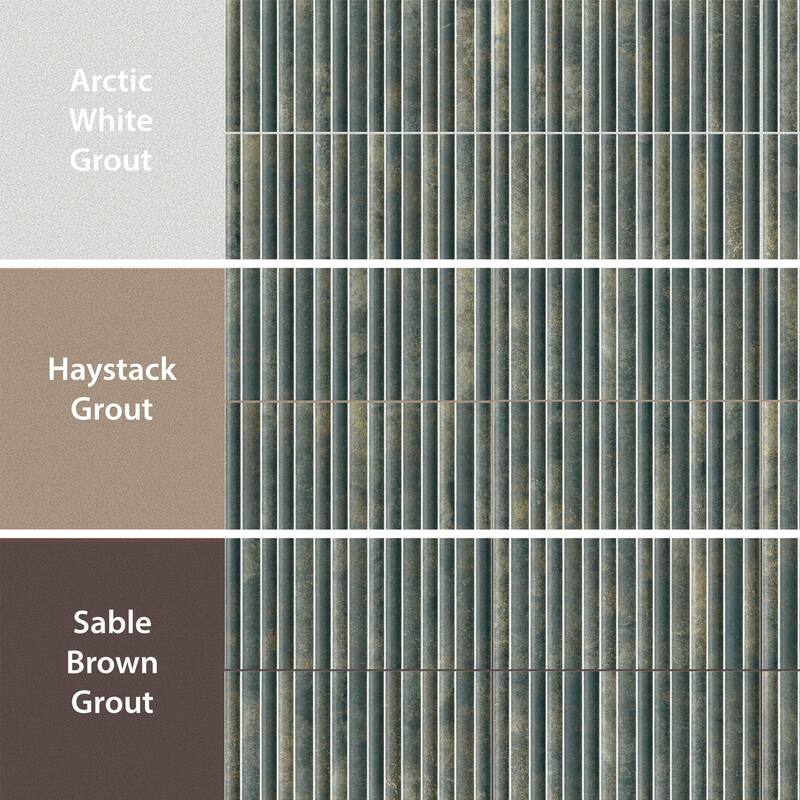 Merola Tile Rubik Verde 5-7/8" x 11-3/4" Ceramic Wall Tile