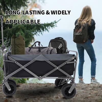 Collapsible Folding Wagon Cart for Outdoor Beach Camping Garden