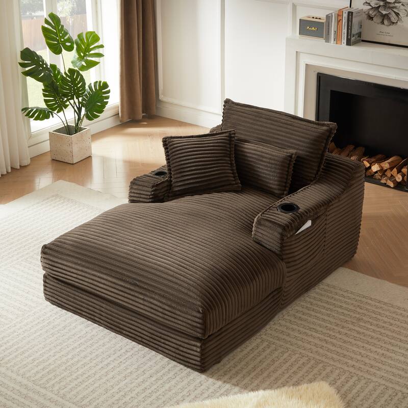 Rossetta 47'' Modern Comfortable Unique Cushion Design Cushioned Compression Corduroy Sofa with Spacious Depth