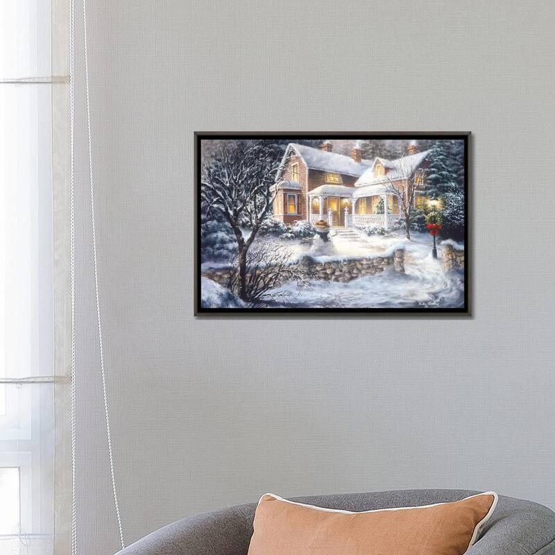 iCanvas "Winter's Welcome" by Nicky Boehme Framed