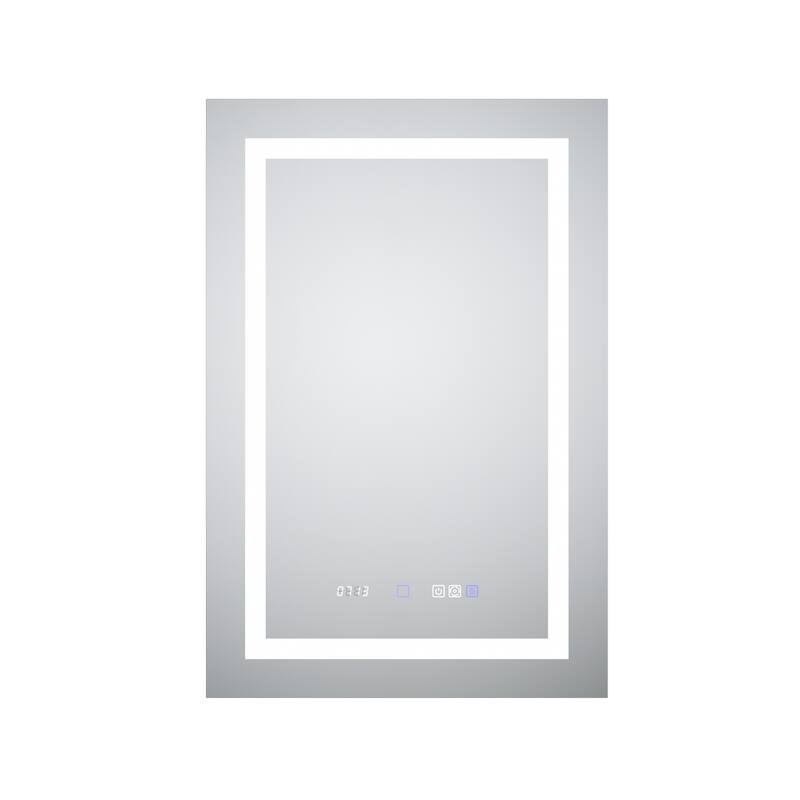 36'' H Recessed or Surface Mounted Bathroom LED Mirror Cabinet With Defogger, Dimmer, 10x magnifying