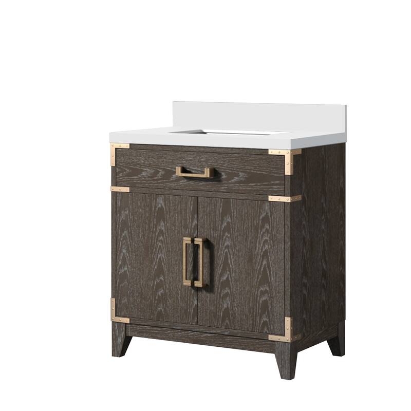 Laurel Bath Vanity with Quartz Top and Sink