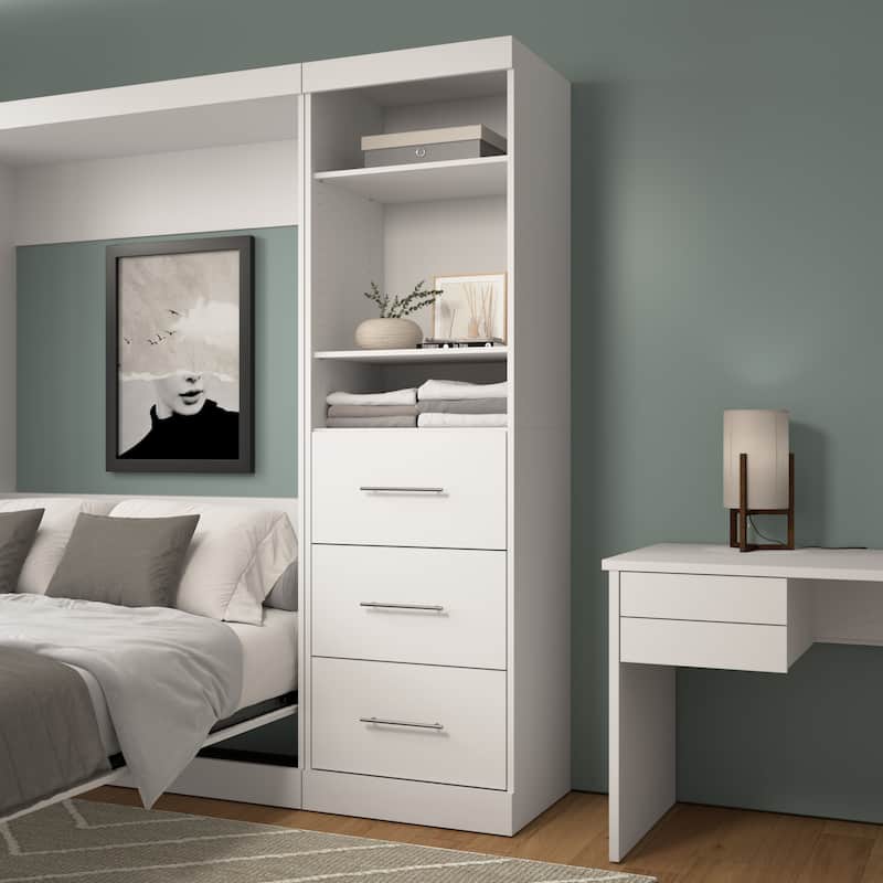 Nebula 25W Closet Organizer with Drawers by Bestar