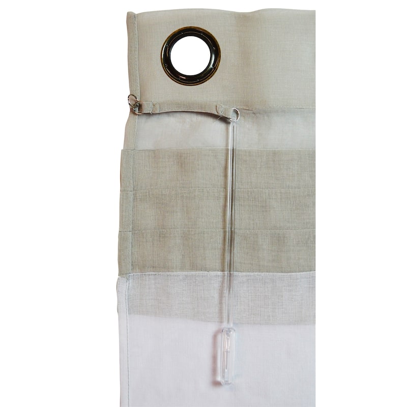 Geneva Elegant Sheer Grommet Patio Curtain Panel - 104"W x 84"L