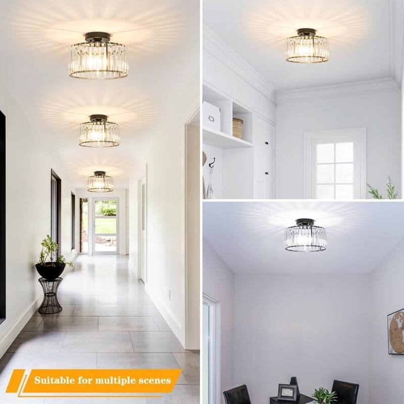 Ceiling Light Fixture, Modern Semi Flush Mount Ceiling Light