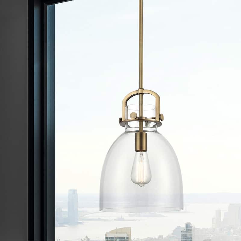 Innovations Lighting Newton Bell - 1 Light 10" Stem Hung Pendant