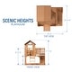 preview thumbnail 4 of 8, Backyard Discovery Scenic Heights Cedar Wooden Elevated Kids Playhouse - 6'5" x 6'5"