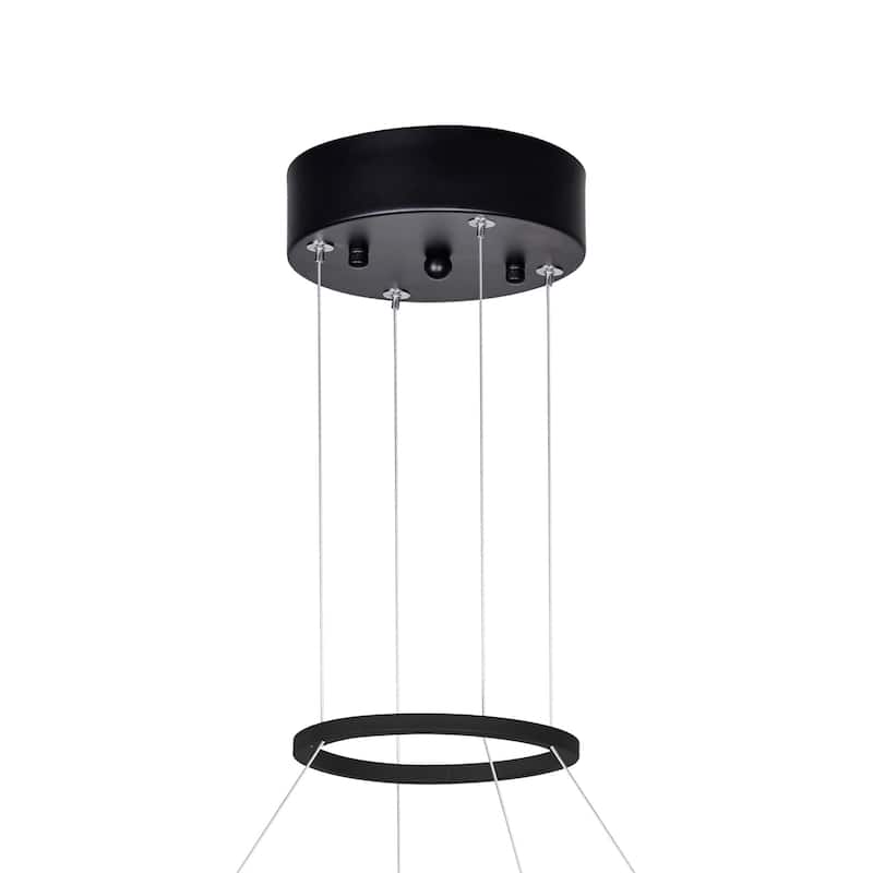 Rosalina LED Chandelier With Matte Black Finish - Matte Black