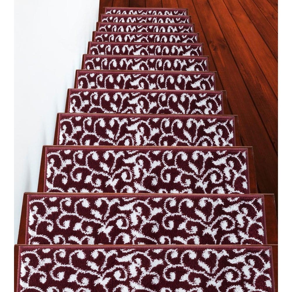 SussexHome Leaves Pattern Stair Treads