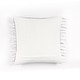 preview thumbnail 15 of 25, Lush Decor Linear Cotton Tassel Decorative Pillow Cover