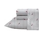 preview thumbnail 71 of 139, Nautica Cotton Percale Deep Pocket Bed Sheet Sets Full - Audley Stripe Red