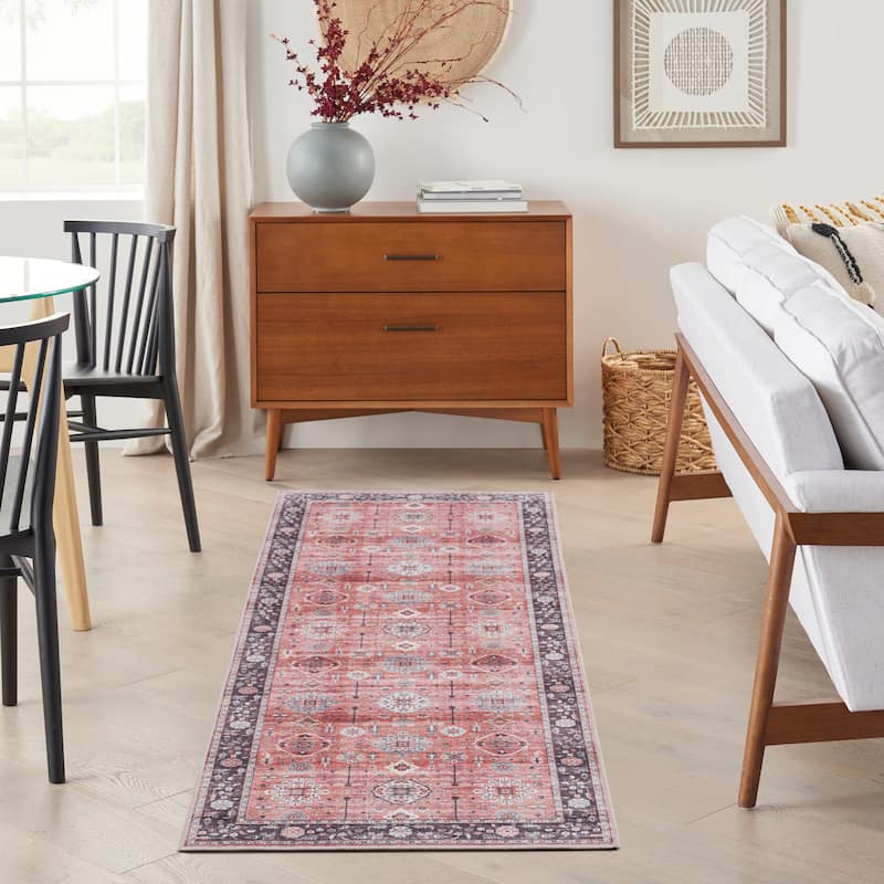 Nourison Fulton Indoor only Persian Area Rug - 1' 10" x 5' - Rust - Runner