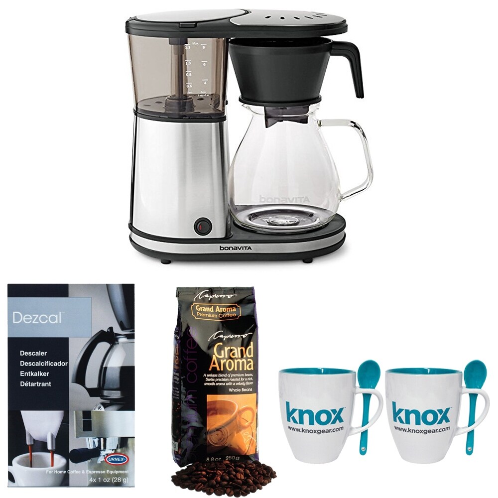 Shop Bonavita Bv1901gw 8 Cup Coffee Brewer Grand Aroma Coffee Knox Mugs Descaler Overstock 18198259