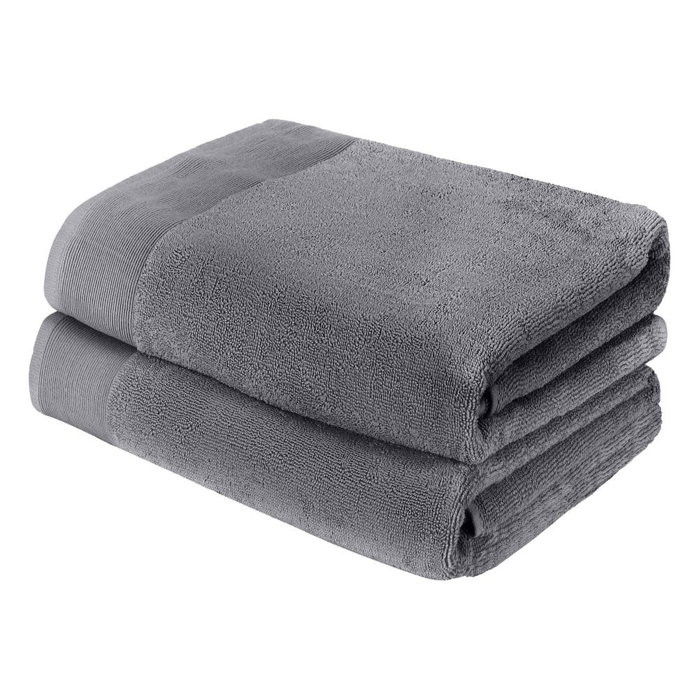 Fabstyles Camelot Bath Towel 600 GSM Zero-Twist Cotton Set of 2 - 27"x52"