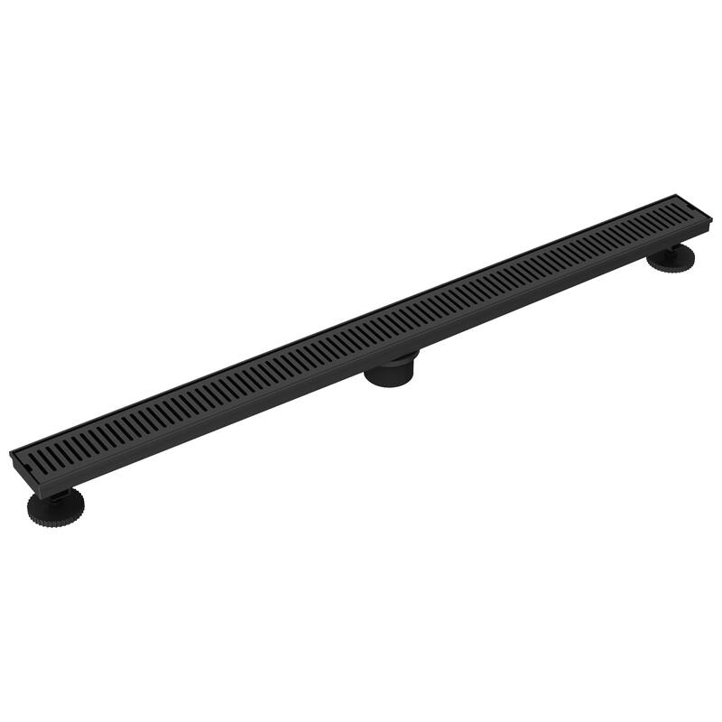 VIGO Elan Linear Shower Drain - 36" L - Matte Black