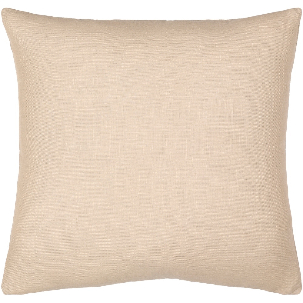 Stevi Linen Solid Color Throw Pillow