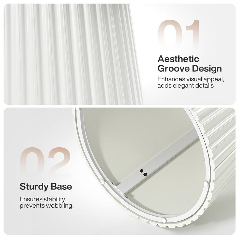 Modern Dining Table for 2-4 People, Small Round Kitchen Table