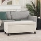 preview thumbnail 23 of 33, Adeco Velvet Storage Ottoman Bench Rectangular Footstool Lift Top