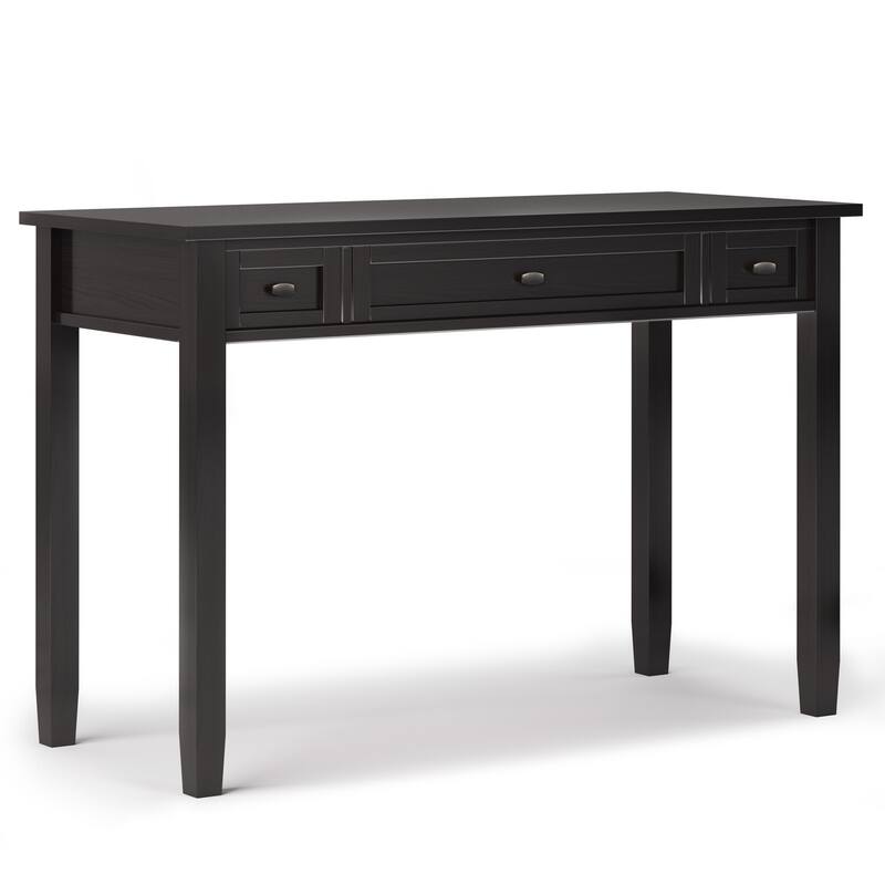 48" Writing Desk - Solid Wood Transitional Design - Hickory Brown Finish