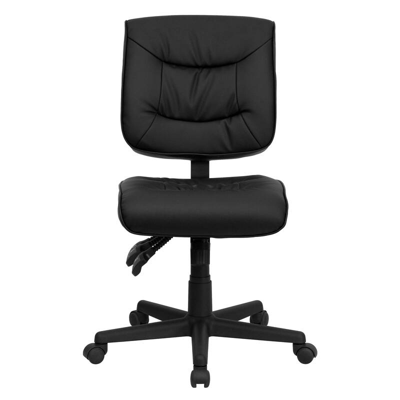 Mid-Back LeatherSoft Multifunction Swivel Ergonomic Task Office Chair