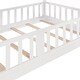 preview thumbnail 7 of 9, White Twin Over Twin Bunk Bed with Slide and Ladder