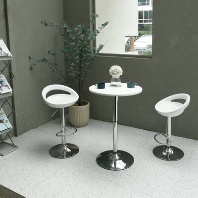 Homy Casa Sakuru Adjustable Height Metal Bar Table - N/A
