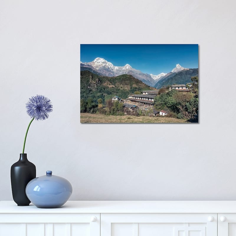 iCanvas "Ghandruk Village" by Manjik Pictures Canvas Print - 12x18x1.5