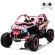 preview thumbnail 7 of 53, 2 Seater Ride on UTV Car Light Pink