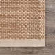 preview thumbnail 7 of 11, LR Home Organic Jute Bordered Area Rug, Tan and Off-White