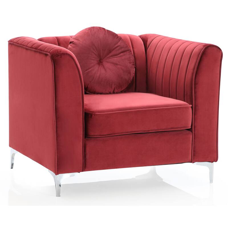 Delray Velvet/ Microsuede Chair