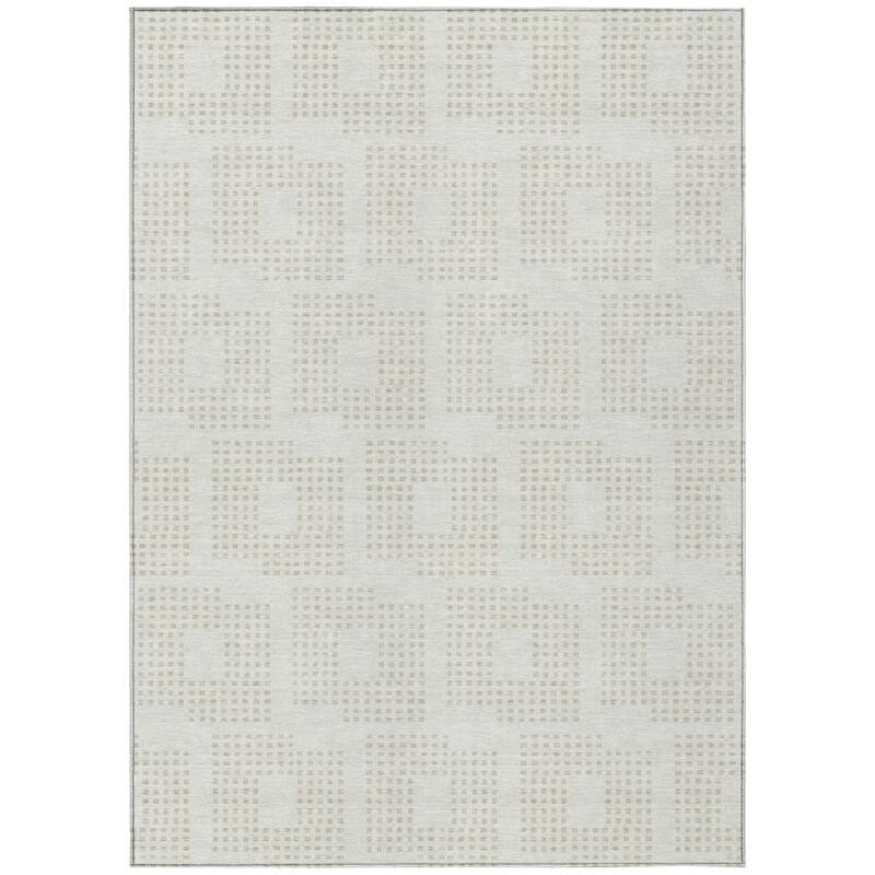 HomeRoots Geometric Transitional Rectangle Outdoor Rug