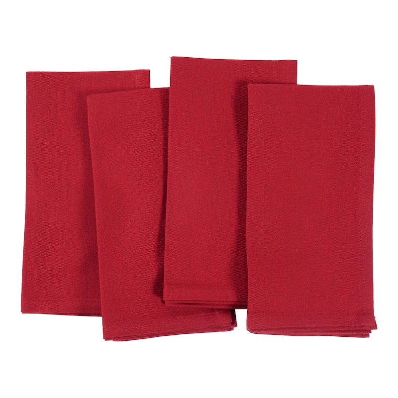 KAF Home Overbrook Chambray Dinner Napkins, Set of 8