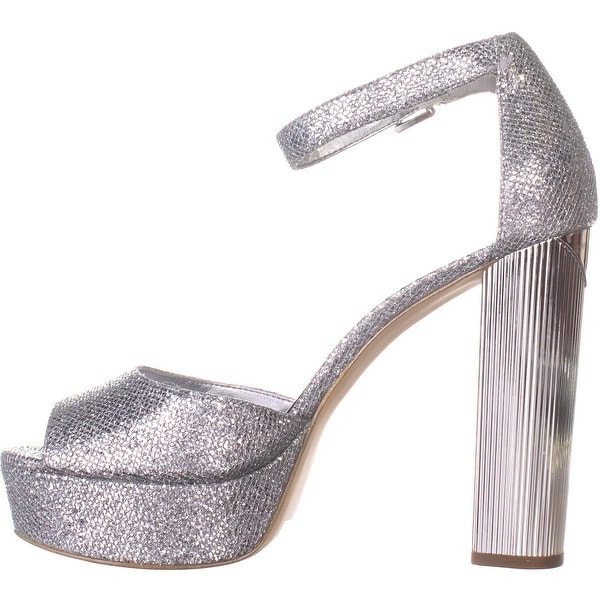 michael kors pumps silver