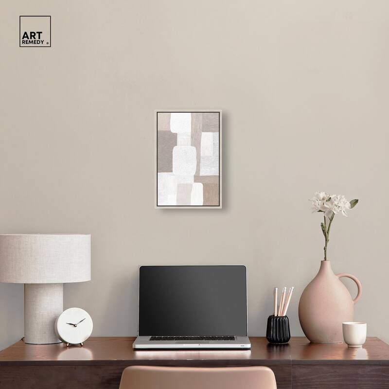 Stucco Squares II Canvas by Art Remedy