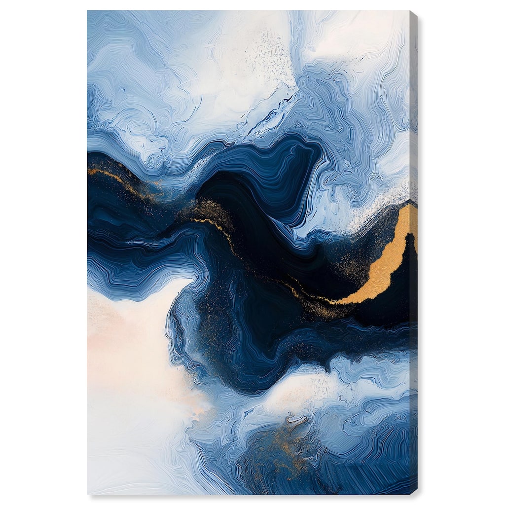 Blue Deep II Canvas by Art Remedy, Gallery Wrapped