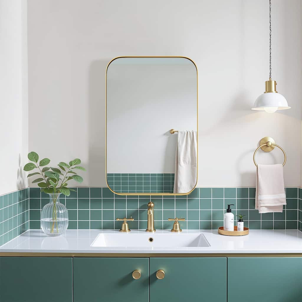 Dovelina Wall Medicine Cabinet Multifunctional Wall-Mounted Mirrored Cabinet with Magnetic Doors - 24*16