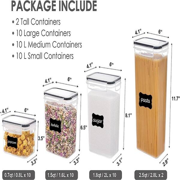 Cwc Airtight Containers 32pcs Airtight Food Storage Containers Set - Bed Bath & Beyond - 39079856