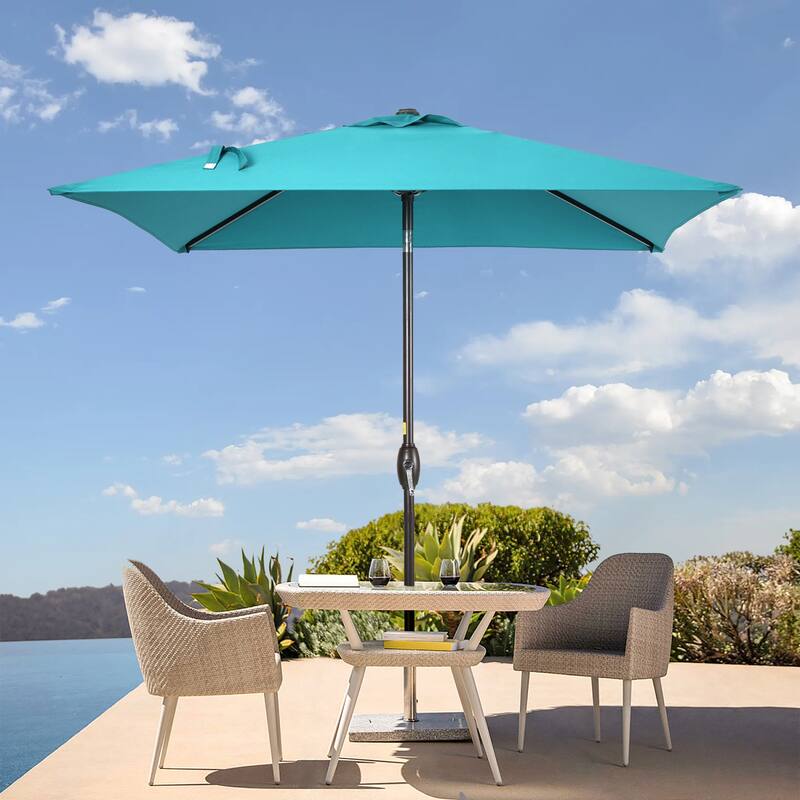 BONOSUKI 6.5x6.5Ft Patio Market Umbrella Weather-Resistant Frame