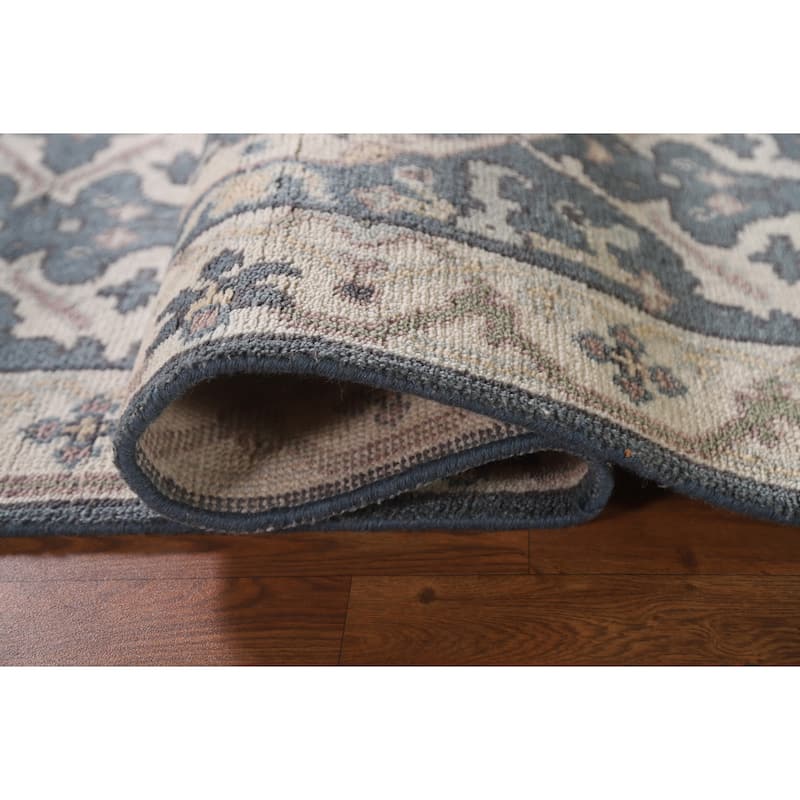 Oushak Indian Runner Rug Handmade Wool Carpet - 2'6"x 9'10"