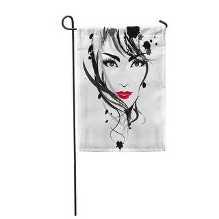 Shop Red Abstract Of Beautiful Women Face Makeup On Beauty Black Color Cream Garden Flag Decorative Flag House Banner 12x18 On Sale Overstock 31387871,Auto Dibujos De Motor