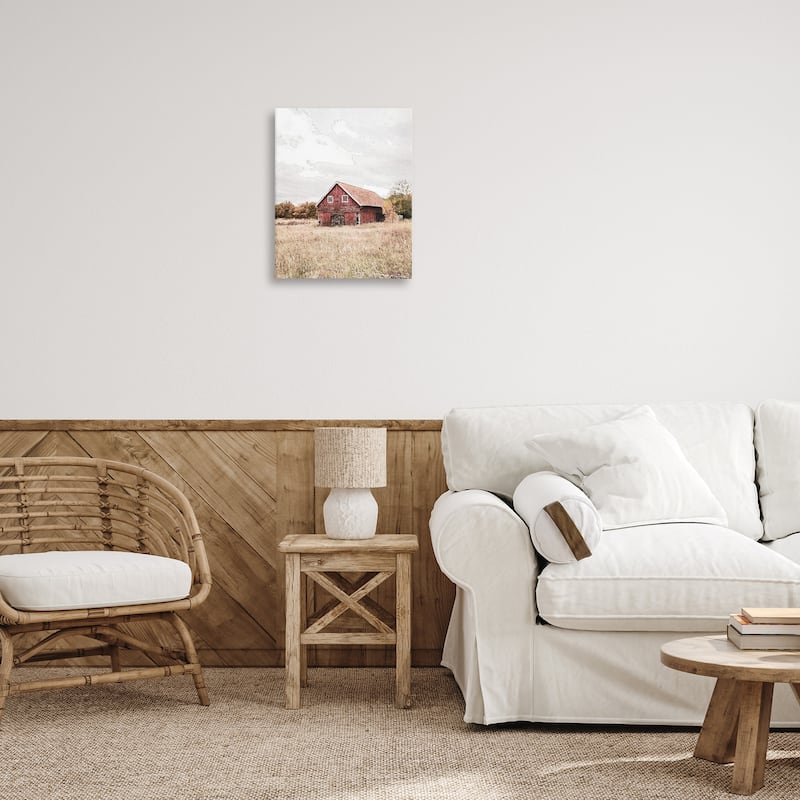 Stupell Red Barn Country Terrain Canvas Wall Art Design By Susan Ball