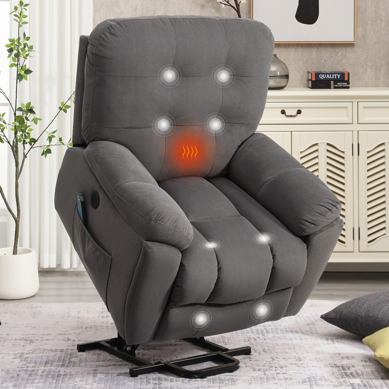 Recliner chair with massage function outlet