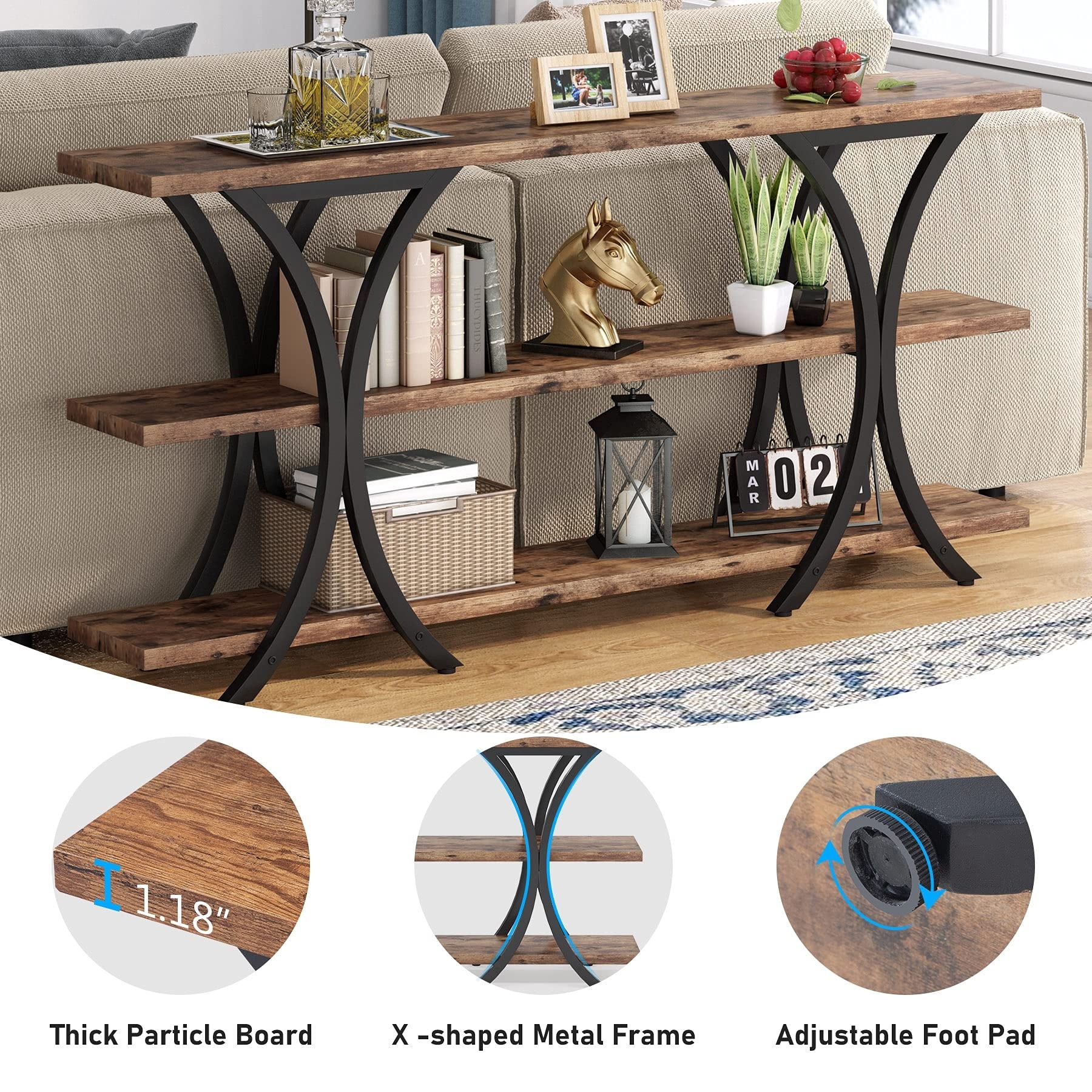 8 foot outlet console table